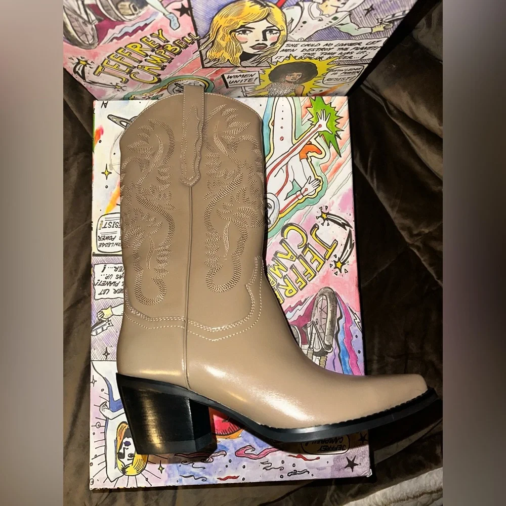NIB FREE PEOPLE JEFFREY CAMPBELL
Dagget Western Boots - Dark Taupe
$270 MSRP - Picture 6 of 15
